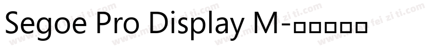 Segoe Pro Display M字体转换
